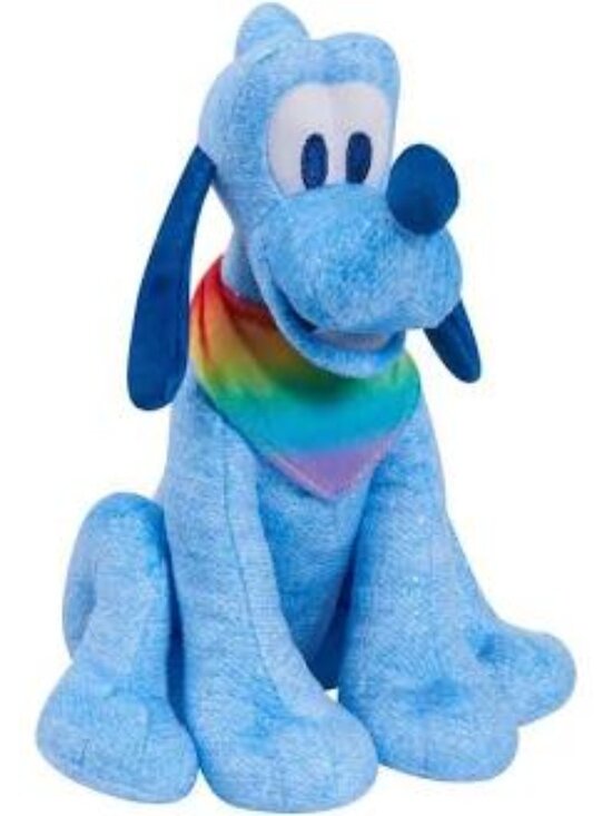 Disney Other - Disney Pride Collection Blue Sparkle Pluto Plush Stuffed Animal NWT 8”